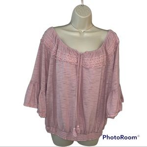 Women’s plus size pink off shoulder top size 18/20